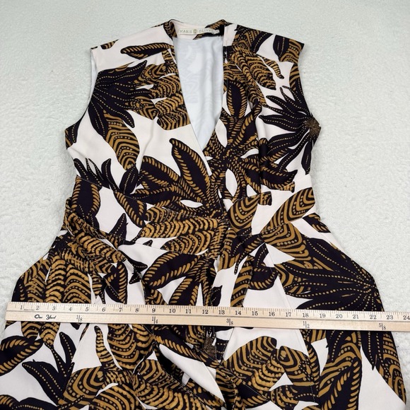 Marie Oliver Polly Wrap Dress Women's XS Floral Maxi V-neck Sleeveless 52" - Picture 8 of 10